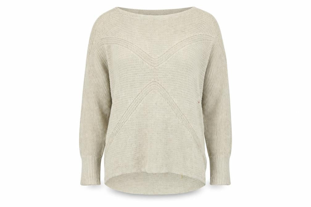 David Jones Womens Beige   Henley Jumper Size S