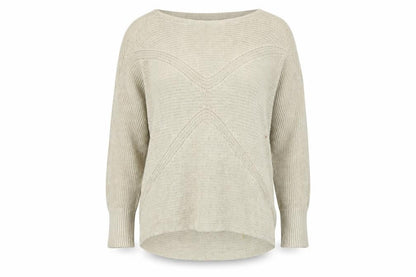 David Jones Womens Beige   Henley Jumper Size S
