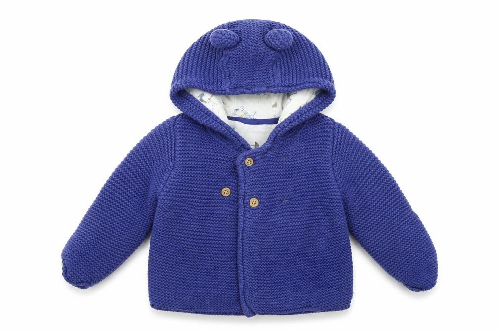 Marks & Spencer Girls Blue   Cardigan Jumper Size 6-9 Months