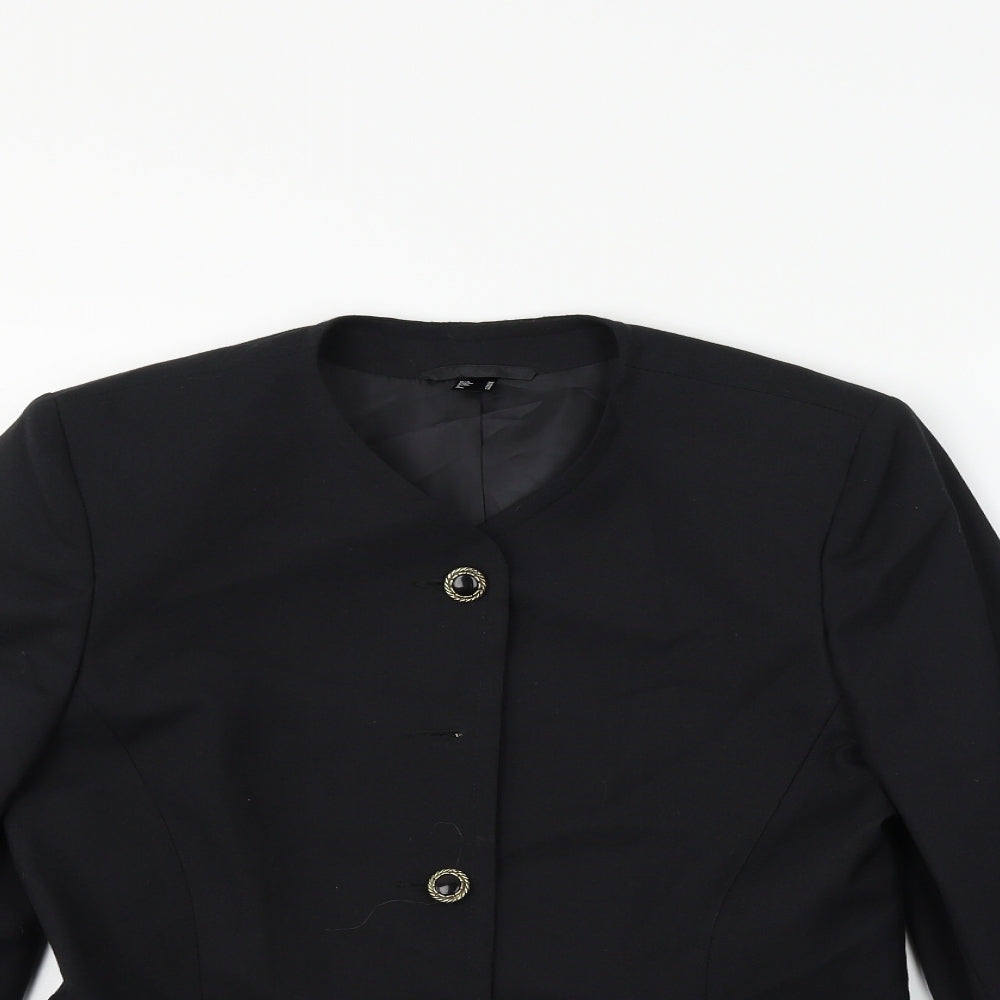 C&A Womens Black   Jacket Blazer Size 12