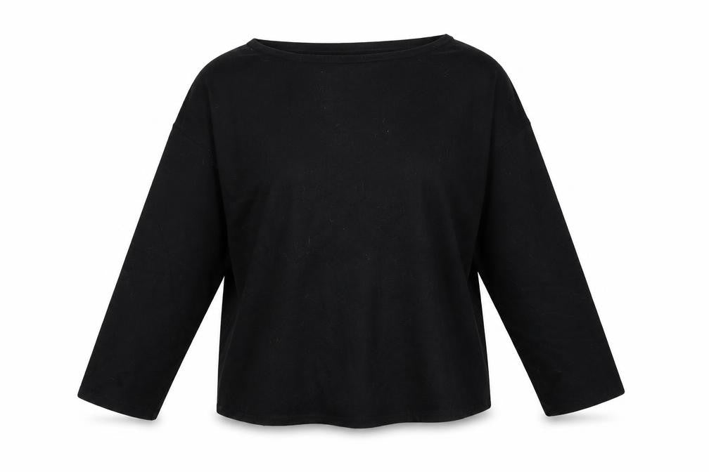 Warehouse Womens Black   Henley Jumper Size 12