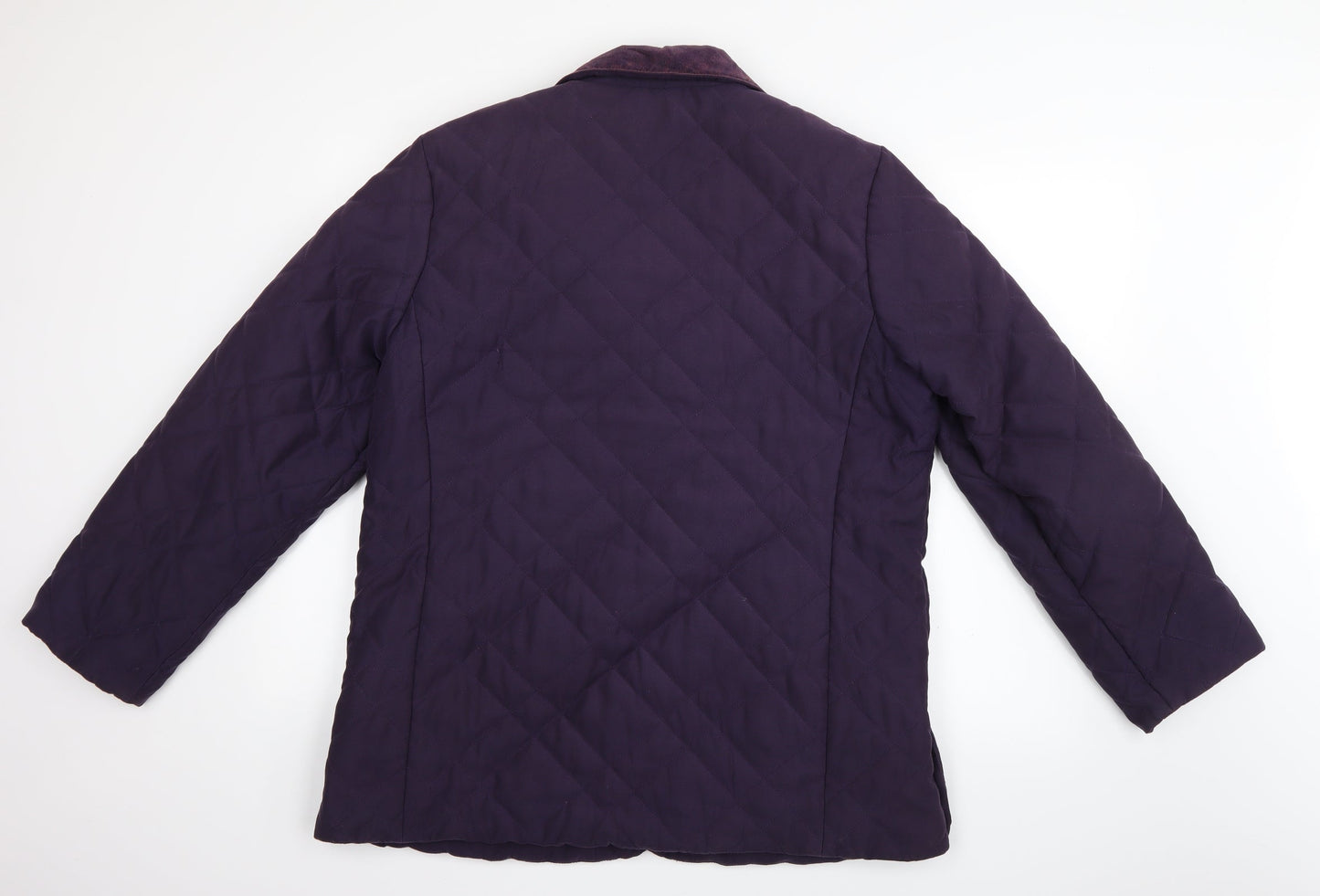 Marks and Spencer Womens Purple   Quilted Coat Size M