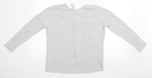 Topshop Womens Grey   Basic Blouse Size 8