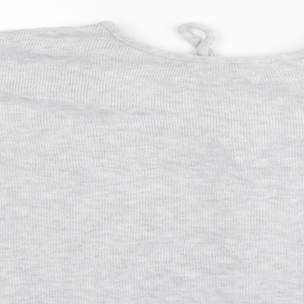 Topshop Womens Grey   Basic Blouse Size 8