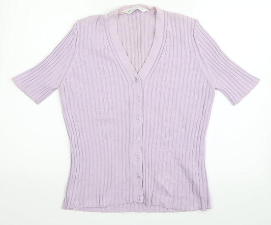 Marks and Spencer Womens Purple   Cape Jumper Size 14