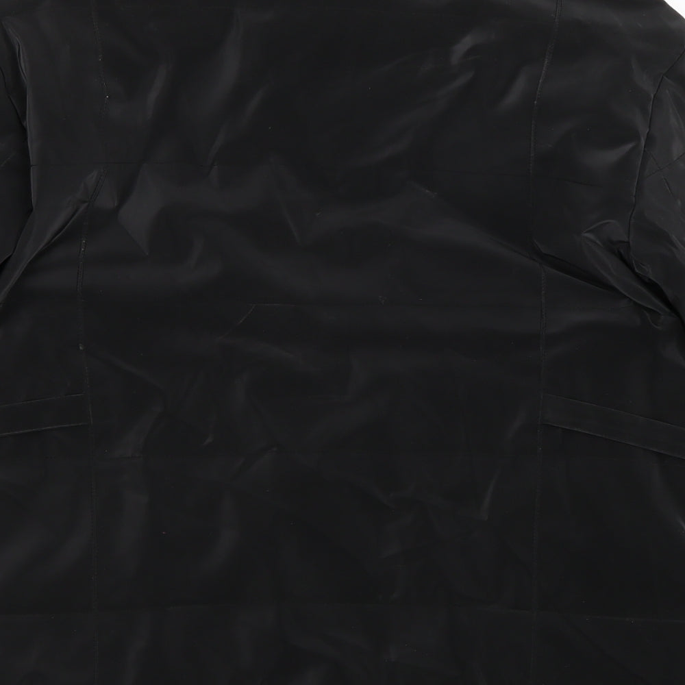 interval Womens Black   Biker Coat Size 12