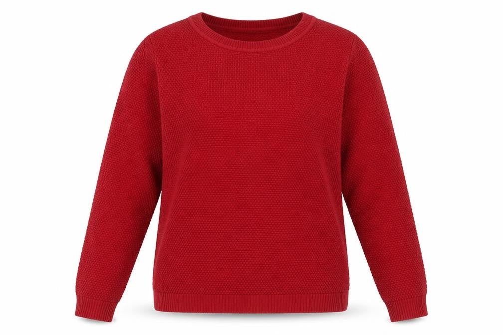 VILA Womens Red  Knit Pullover Jumper Size L
