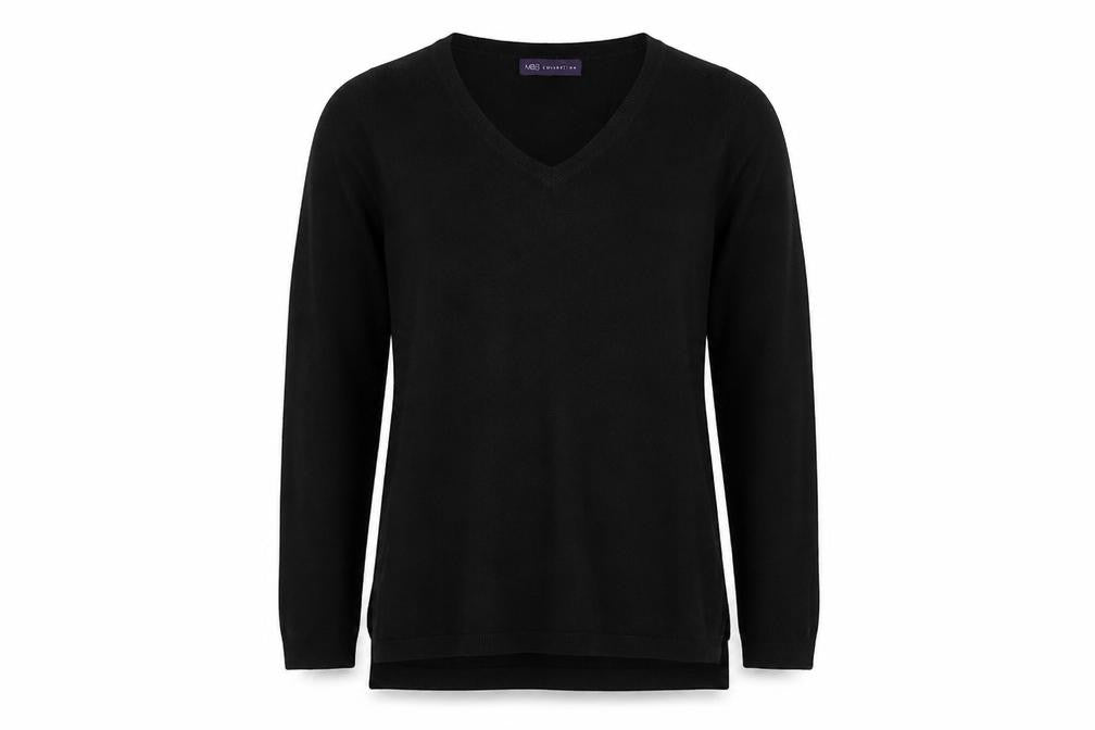 Marks & Spencer Girls Black  Knit Pullover Jumper Size 8 Years
