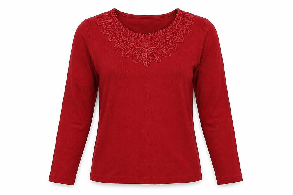 Bonmarché Womens Red Pullover Jumper Size XS