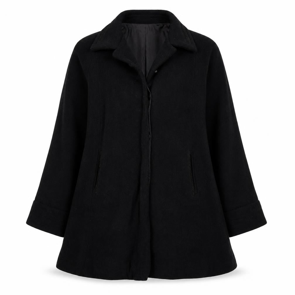 Cloud Nine Womens Black   Overcoat Coat Size M