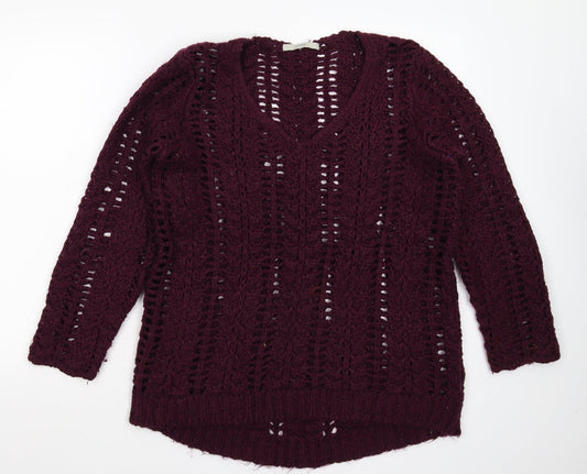 George Womens Brown  Knit Pullover Jumper Size 10