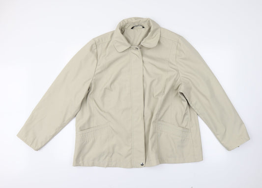 BM Womens Beige   Jacket Coat Size L