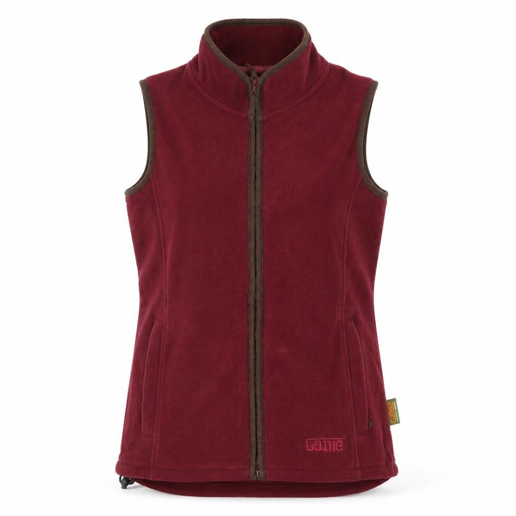 GAME Womens Red   Full Zip Jumper Size S