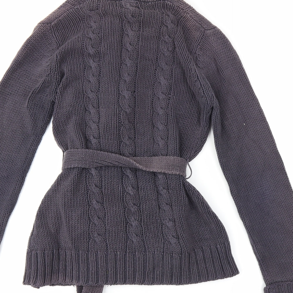 NEXT Womens Grey   Wrap Jumper Size XS