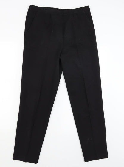 Preworn Womens Black   Trousers  Size 14 L30 in
