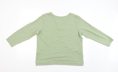 Bonmarché Womens Green Pullover Jumper Size M