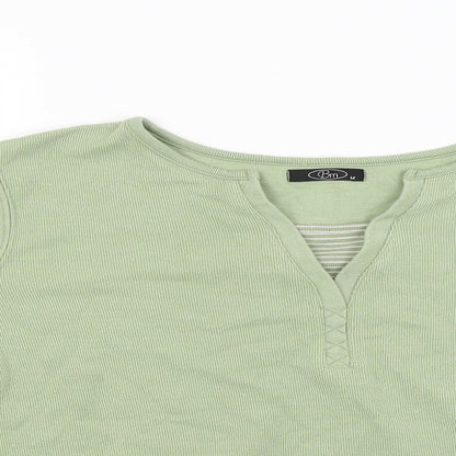 Bonmarché Womens Green Pullover Jumper Size M