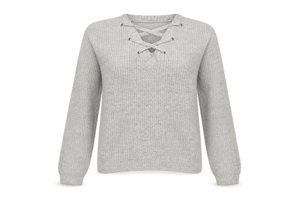 Papaya Womens Grey   Pullover Jumper Size L