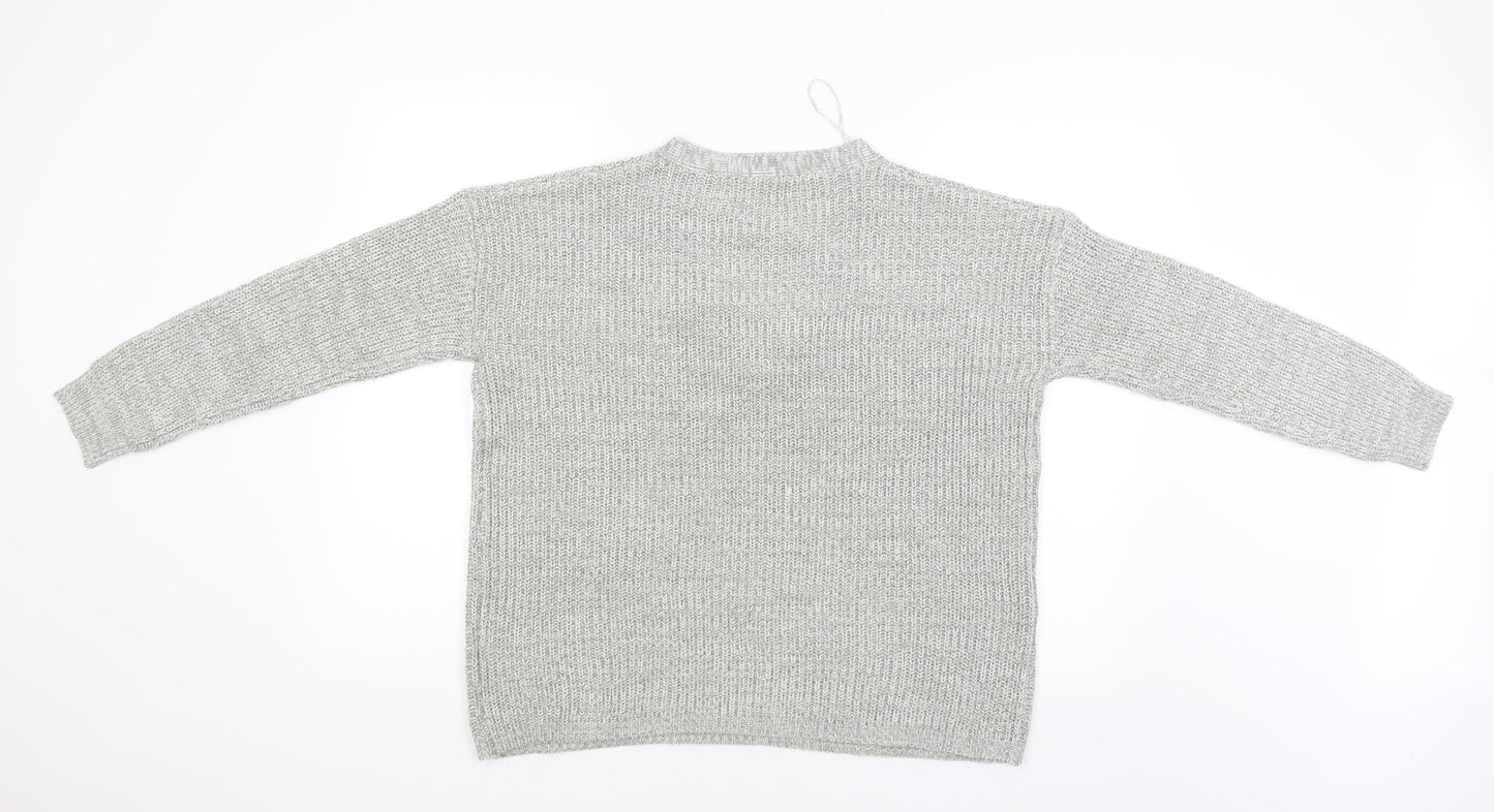 Papaya Womens Grey   Pullover Jumper Size L