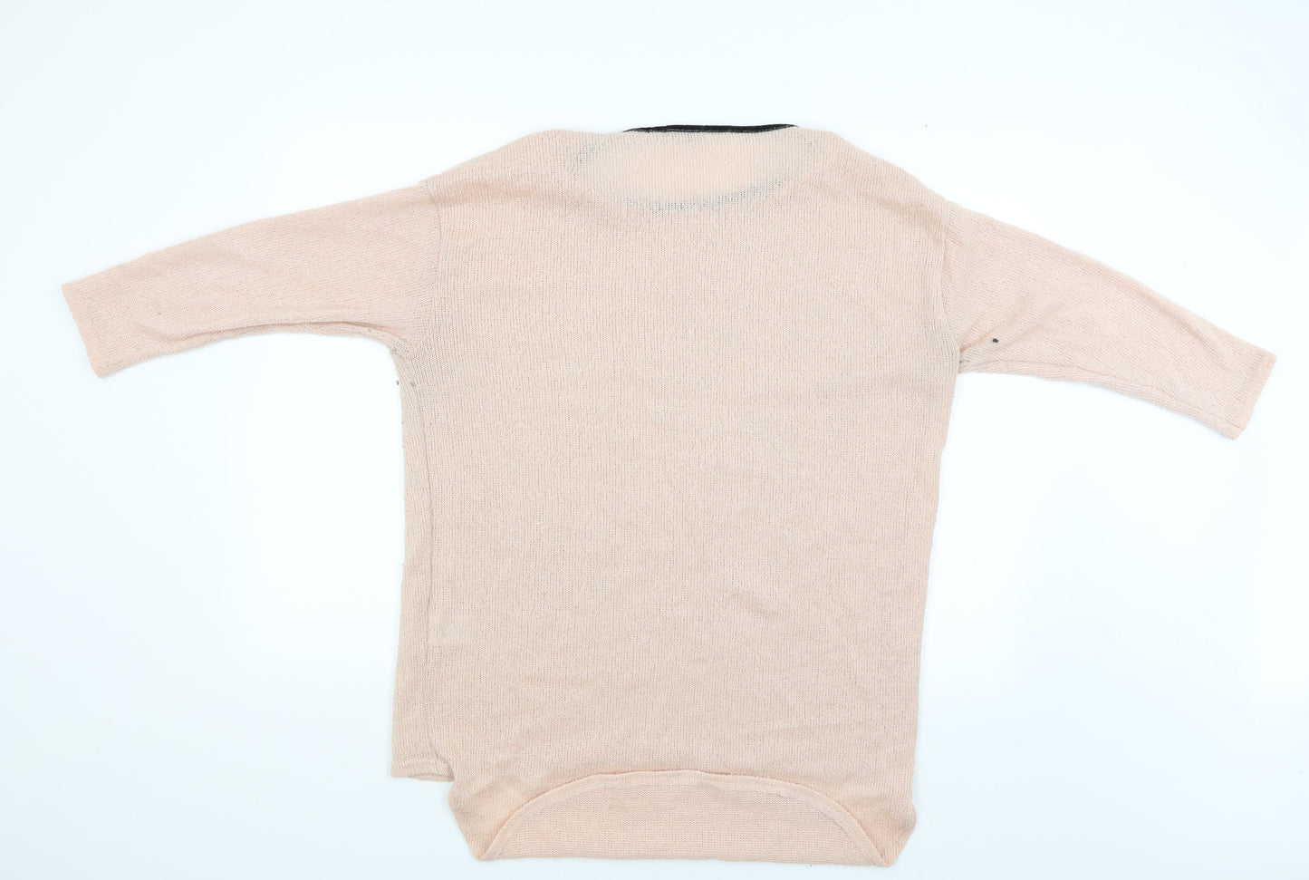 Spotted Womens Pink   Pullover Jumper Size L