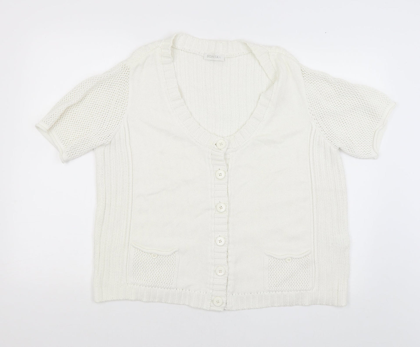 Bonita Womens White   Pullover Jumper Size XL
