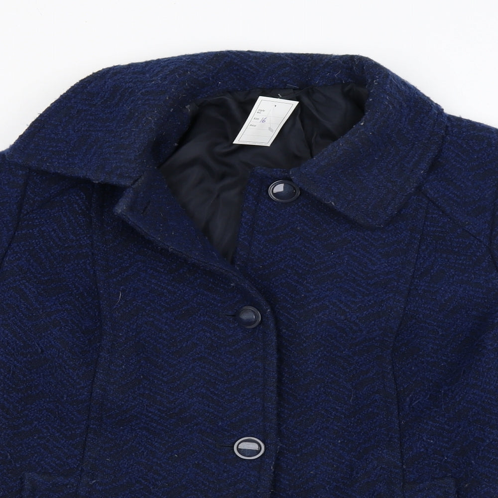 lsle Womens Blue   Jacket Coat Size 16