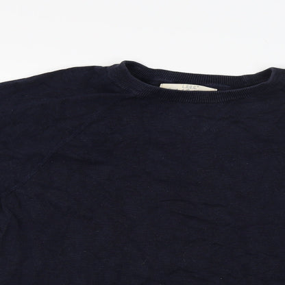 Close-up detail of Logg women’s blue jumper, size XL