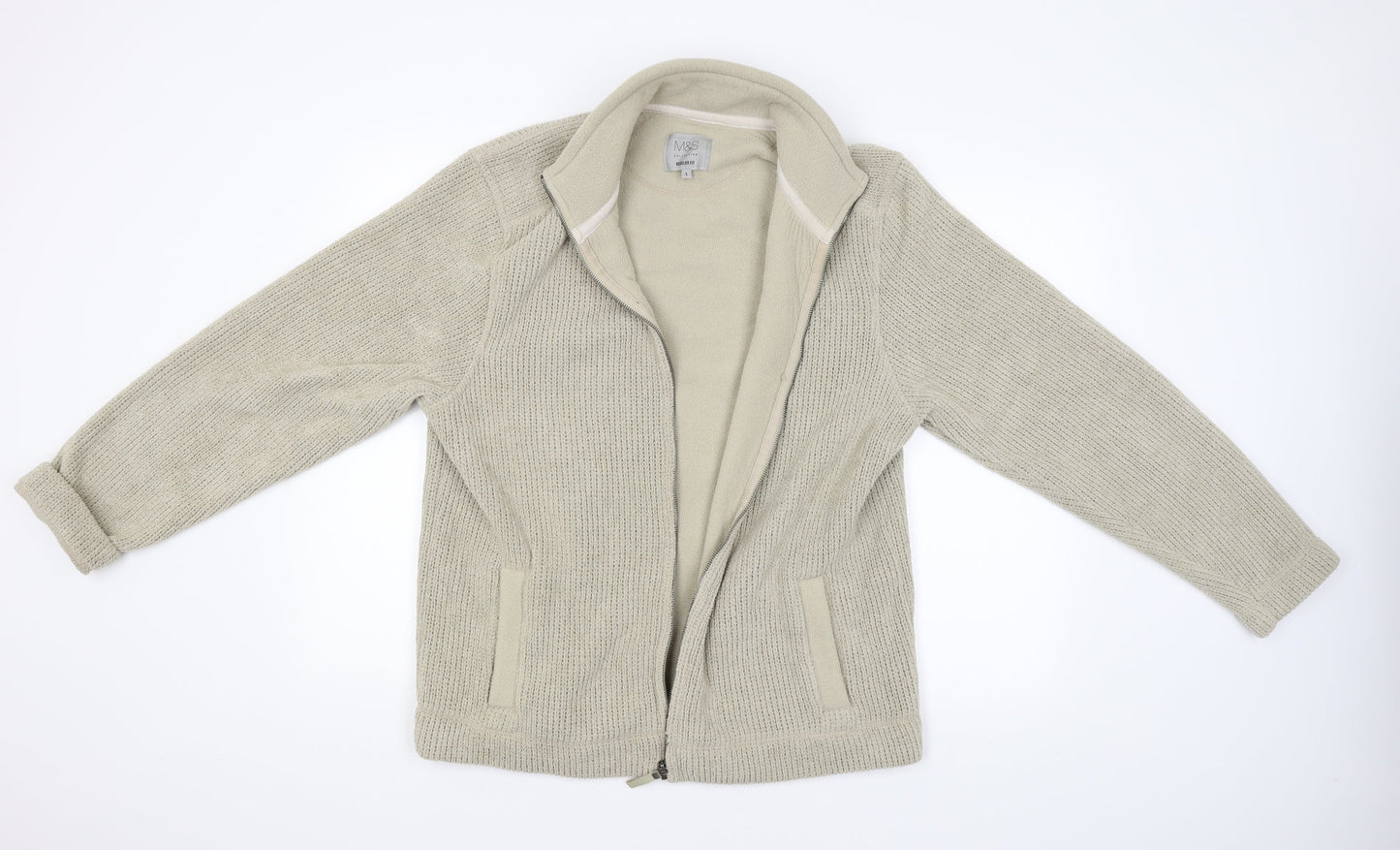 M&S Womens Beige   Jacket  Size L