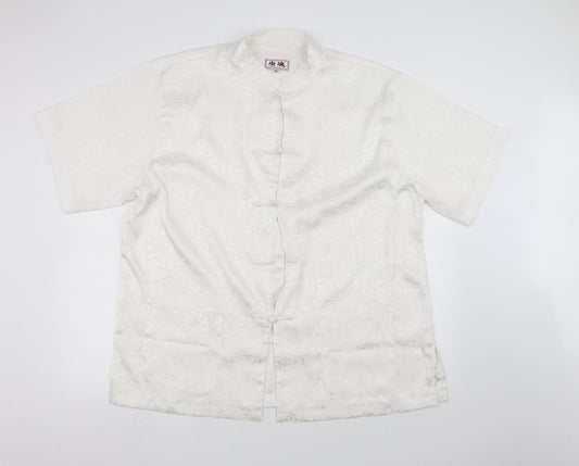 Preworn Womens White   Jacket Coatigan Size XL