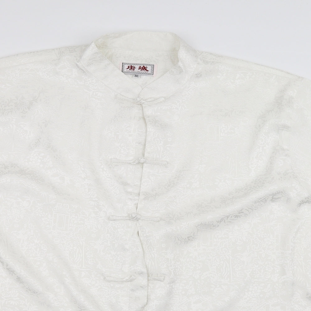 Preworn Womens White   Jacket Coatigan Size XL