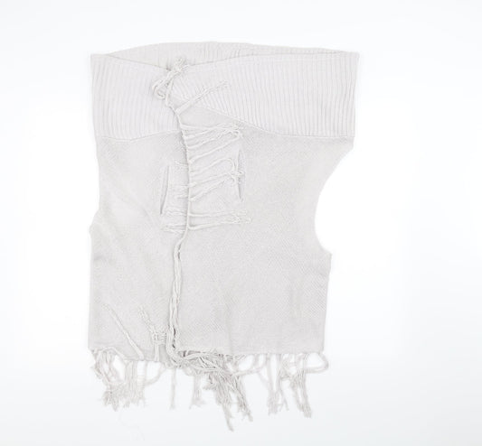 Topshop Womens White   Jacket Coatigan Size 16