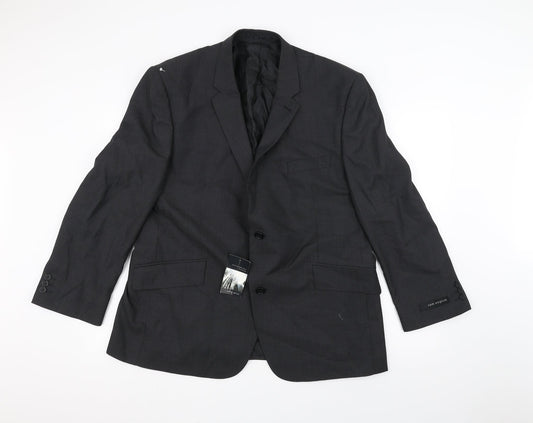 Tom English Mens Black   Jacket Suit Jacket Size 36