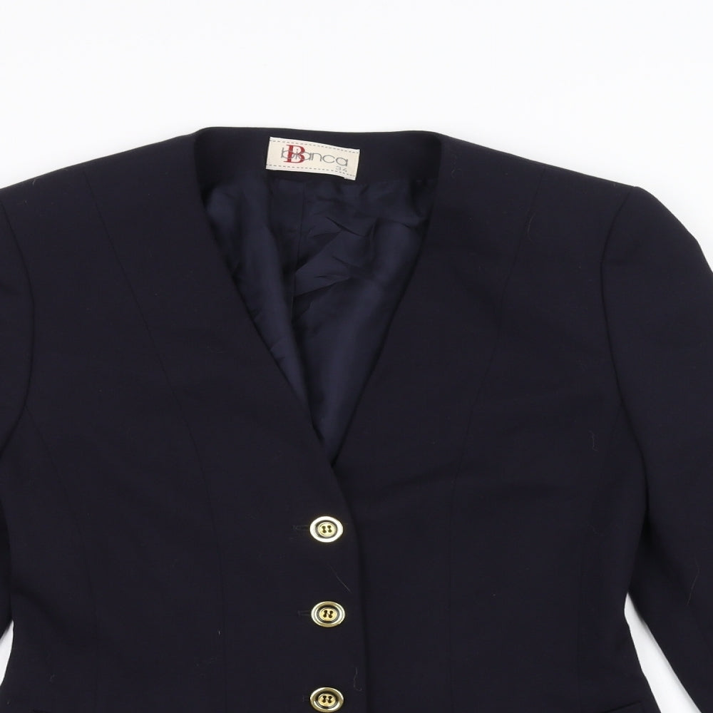 Bianca Womens Blue   Jacket  Size 6