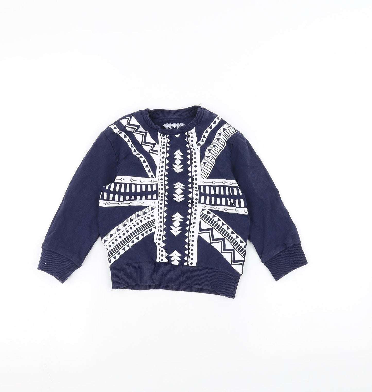 Rebel Girls Blue   Pullover Jumper Size 2-3 Years