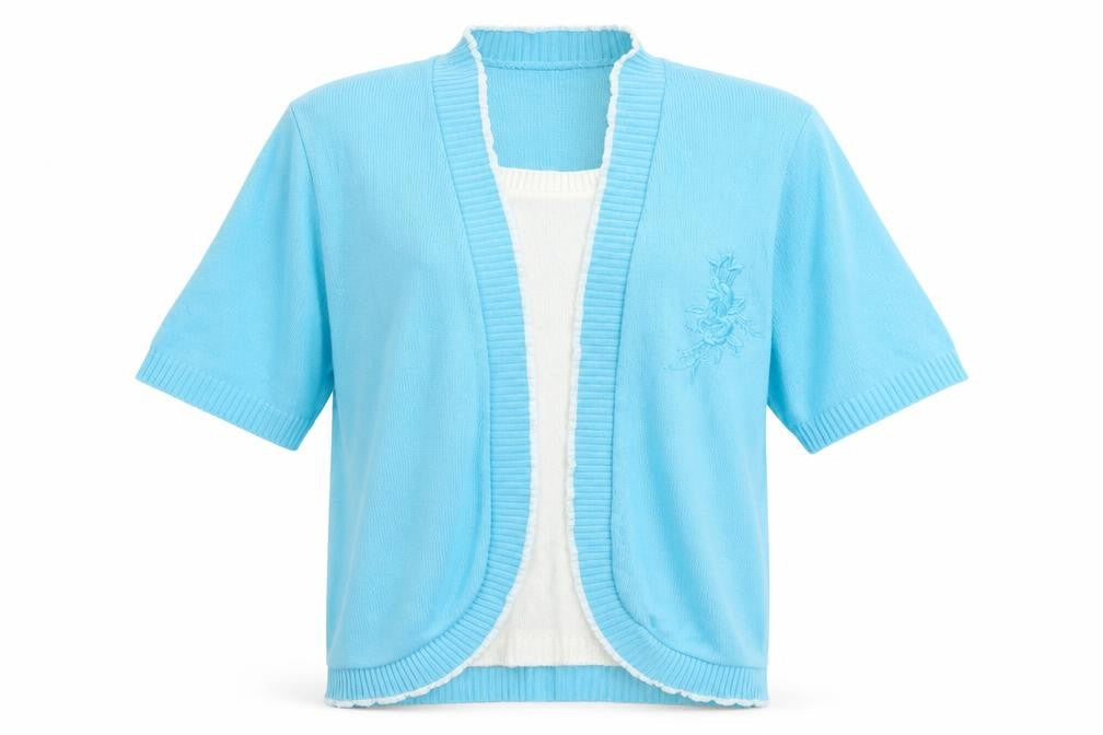 glimpse design Womens Blue   Cardigan Jumper Size S