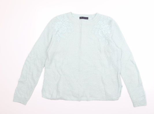 m&s Womens Green   Pullover Jumper Size 14