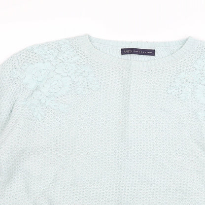 Marks & Spencer Womens Green   Pullover Jumper Size 14