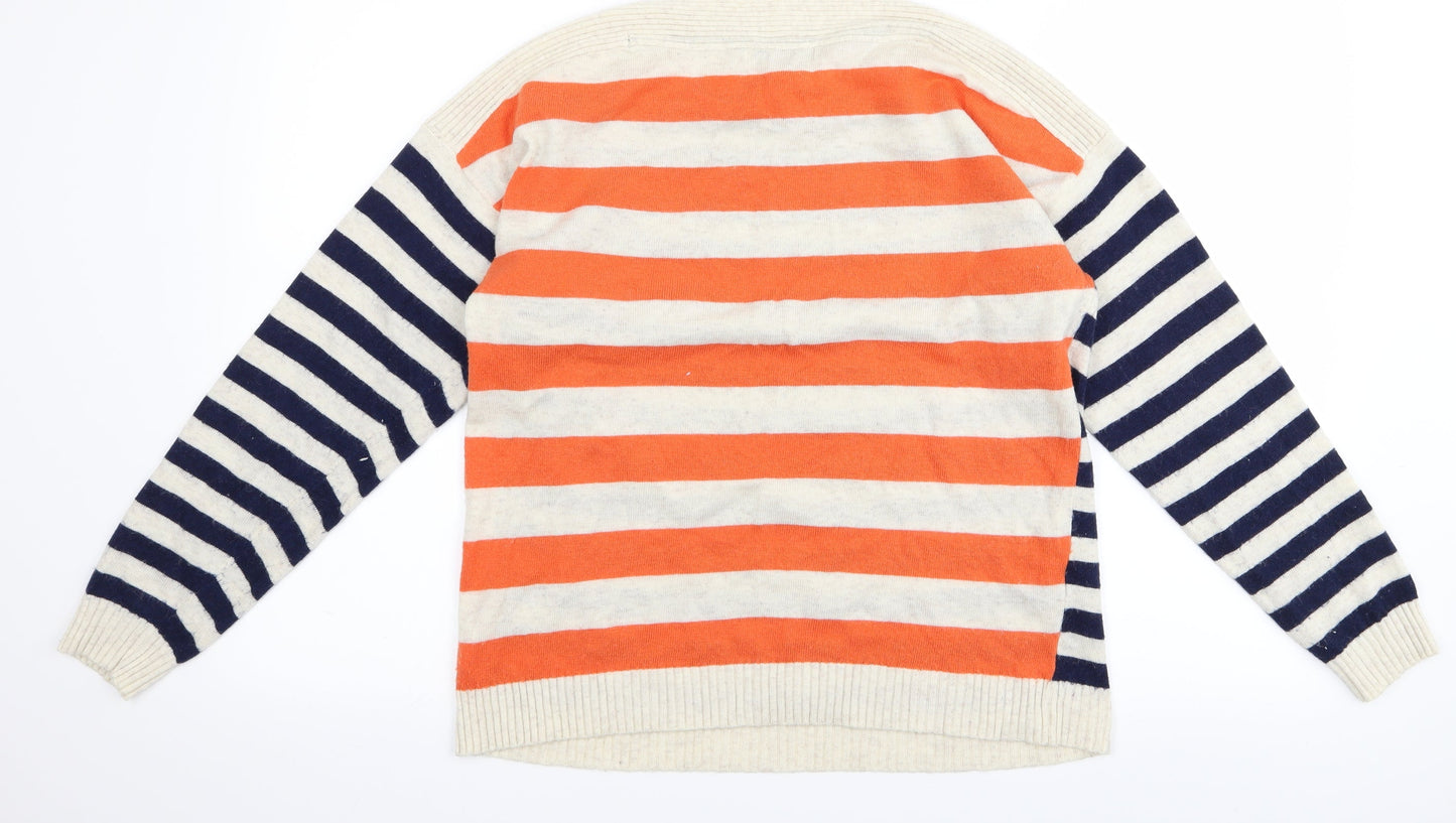 Dickens & jones Womens Multicoloured Striped  Pullover Jumper Size M  - v