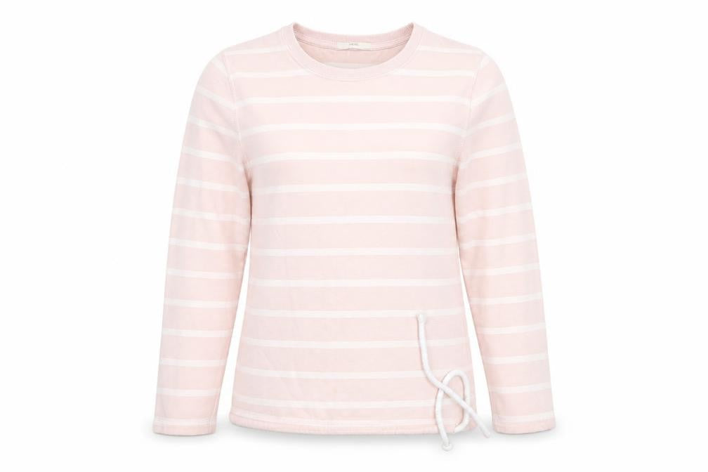 geirge Womens Pink Striped Rayon Pullover Jumper Size 14