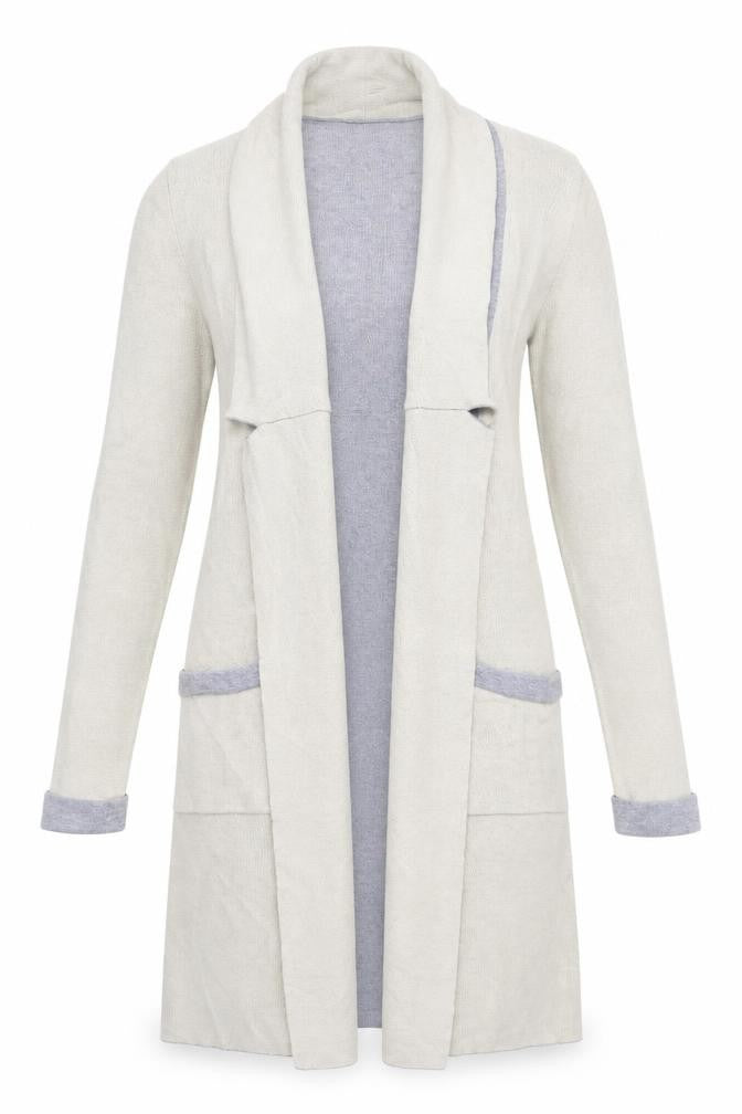 Rick Cardona Womens Beige  Knit Cardigan Jumper Size 8