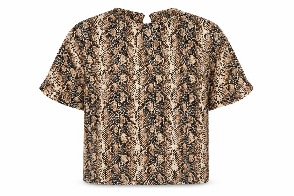 Primark Womens Multicoloured Animal Print  Basic Blouse Size 14