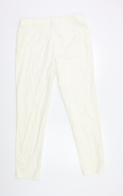 Preworn Womens Ivory   Trousers  Size 12 L29 in