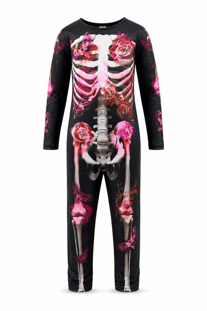 TU Girls Black    One Piece Size 5-6 Years  - Skeleton