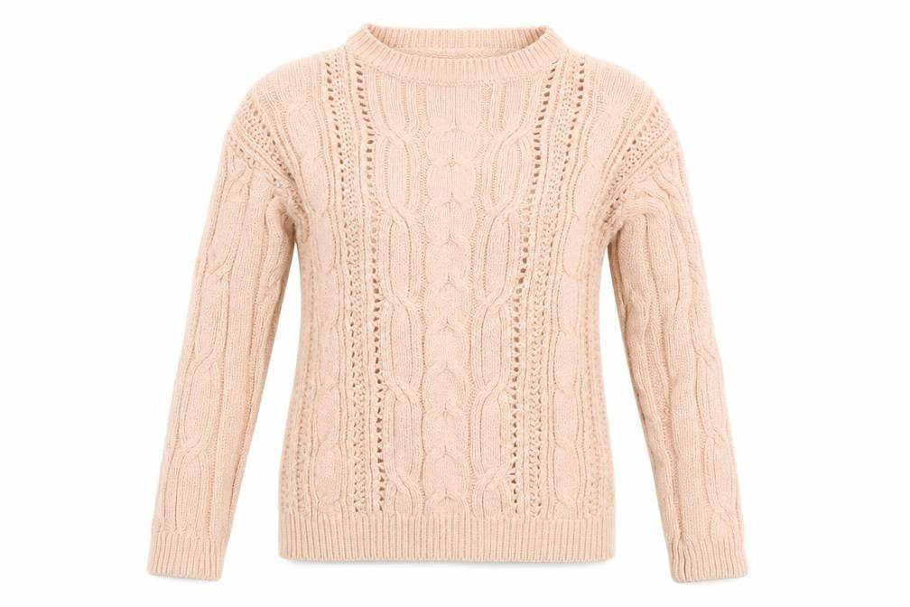 Marks & Spencer Womens Pink   Pullover Jumper Size 8  - buttoned sleeves