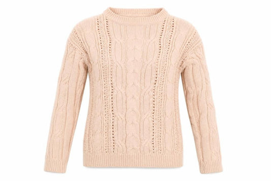 Marks & Spencer Womens Pink   Pullover Jumper Size 8  - buttoned sleeves