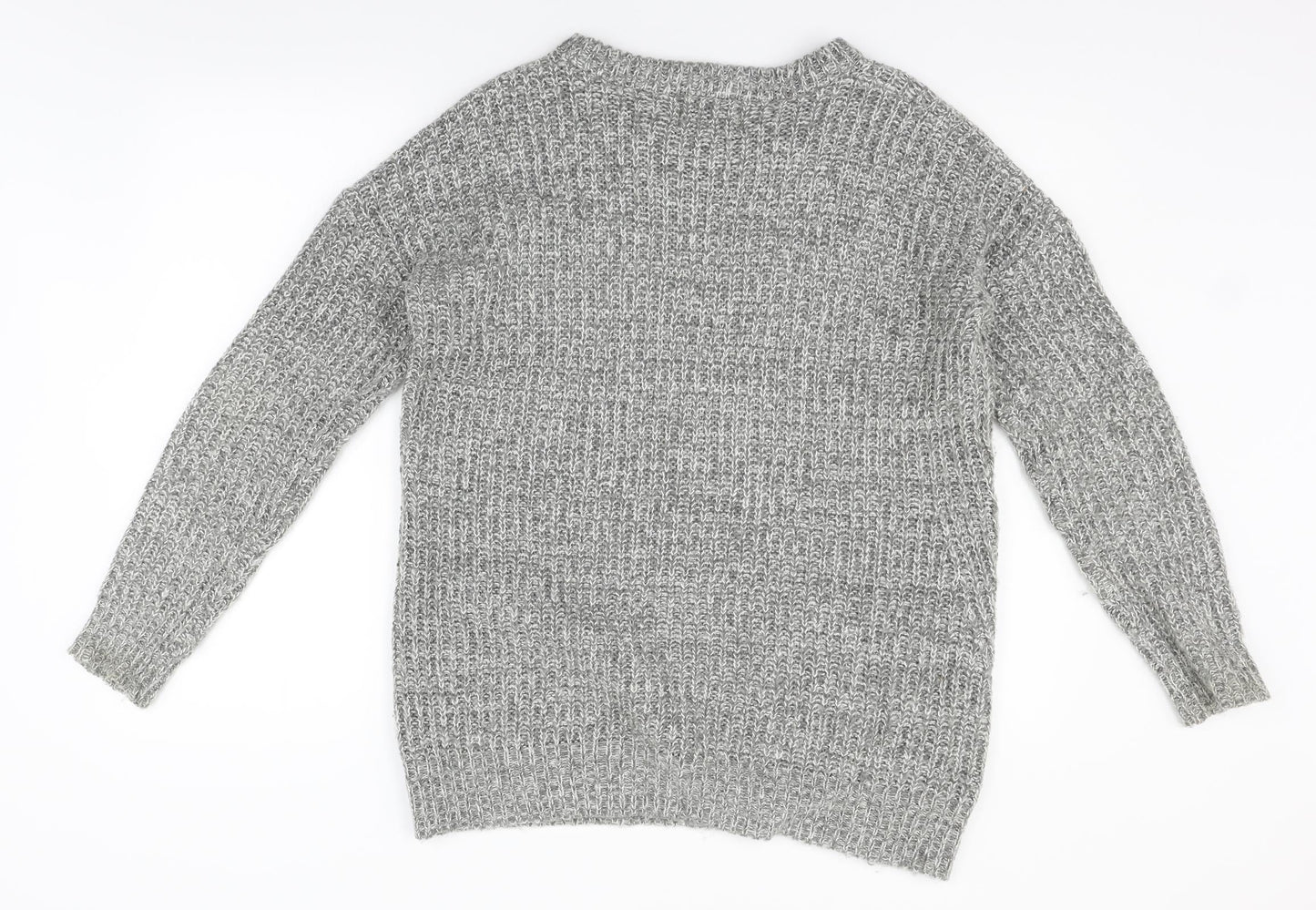 apaya Mens Grey   Pullover Jumper Size M  - zip detail on side