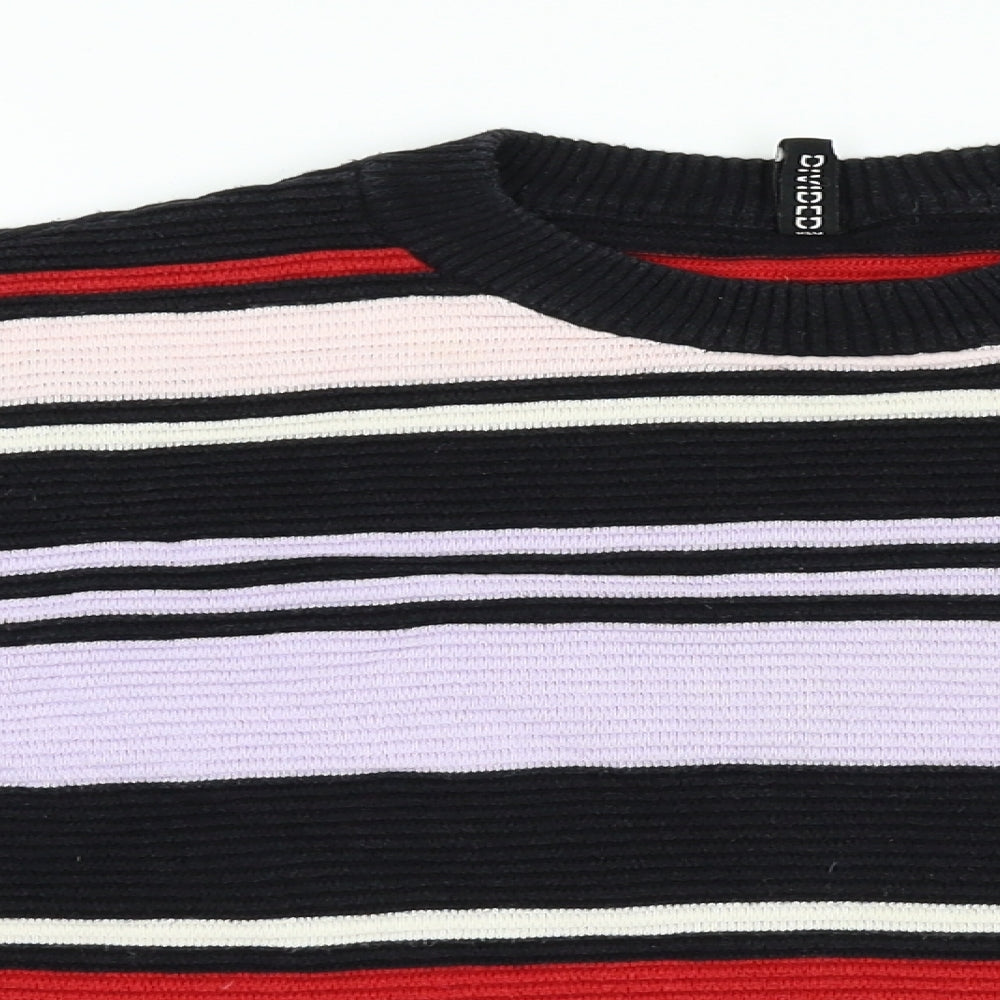 H&M Womens Multicoloured Striped  Pullover Jumper Size XS