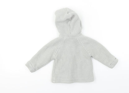 Back view of Cocoon Baby Grey Jacket, size 6-9, Months