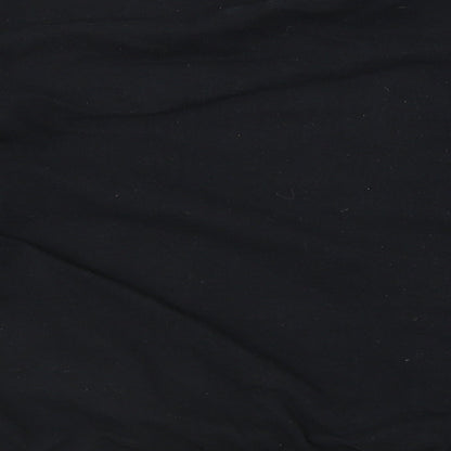 Brand and care label for I SAW IT FIRST women’s black jumper, size XL