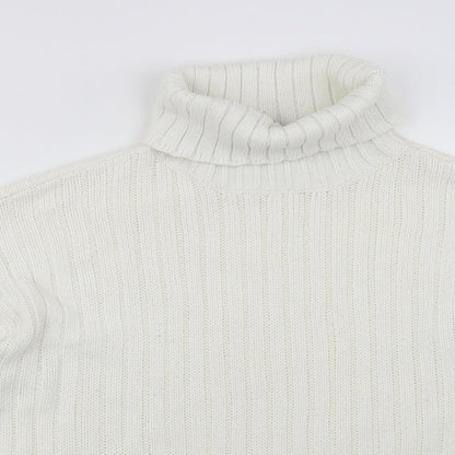 Preloved Divided Womens White   Pullover Jumper Size L - Detail